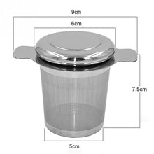 Load image into Gallery viewer, Tea Infuser Stainless Steel with Lid as Drip Tray Tea Strainer, Stainless Steel Tea Infuser