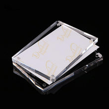 Load image into Gallery viewer, Magnetic Acrylic Transparent Rectangle Photo Frame Creative Birthday Photo Frame, 55x82mm, 60x90mm, 75x105mm, 89x128mm, 102x153mm, 128x178mm, 150x210mm, 254x203mm, 210x297mm