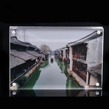 Load image into Gallery viewer, Magnetic Acrylic Transparent Rectangle Photo Frame Creative Birthday Photo Frame, 55x82mm, 60x90mm, 75x105mm, 89x128mm, 102x153mm, 128x178mm, 150x210mm, 254x203mm, 210x297mm