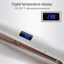 Load image into Gallery viewer, Professional Hair Straightener LED Display Ceramic Coating Plate Ionic Curling Flat Iron