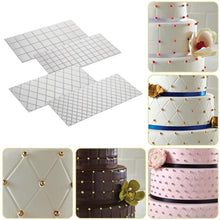 Load image into Gallery viewer, 2 Sets DIY Cake Mold Wexture Fondant Printing Mold, Plaid pattern, Roll rattan
