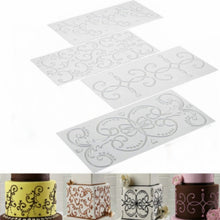 Load image into Gallery viewer, 2 Sets DIY Cake Mold Wexture Fondant Printing Mold, Plaid pattern, Roll rattan