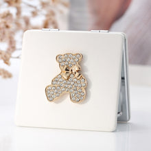 Load image into Gallery viewer, PU Leather Double-sided Folding Mirror Portable Mini Makeup Mirro