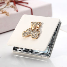 Load image into Gallery viewer, PU Leather Double-sided Folding Mirror Portable Mini Makeup Mirro