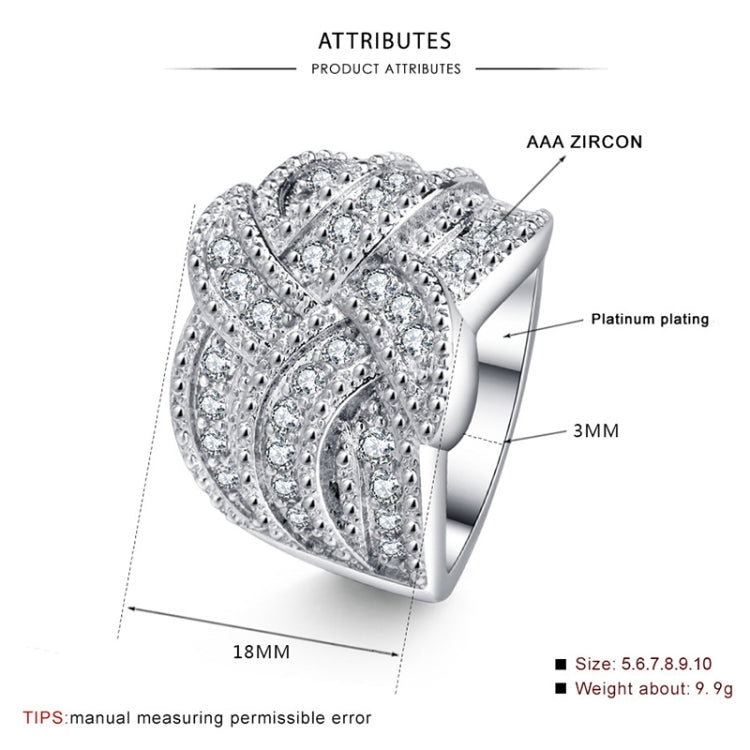 Women Fashion Luxury Zircon Stone Rings, 10, 6, 9