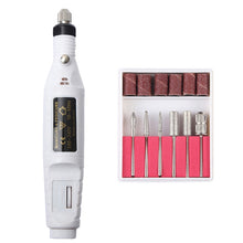 Load image into Gallery viewer, 1 Set Power Professional Electric Manicure Machine Pen Pedicure Nail File Nail Tools 6 bits Drill Nail Drill Machine, US Plug Rose Red, US Plug Blue, US Plug White, EU Plug White, EU Plug Rose Red, EU Plug Black, EU Plug Green, EU Plug Pink, EU Plug Blue