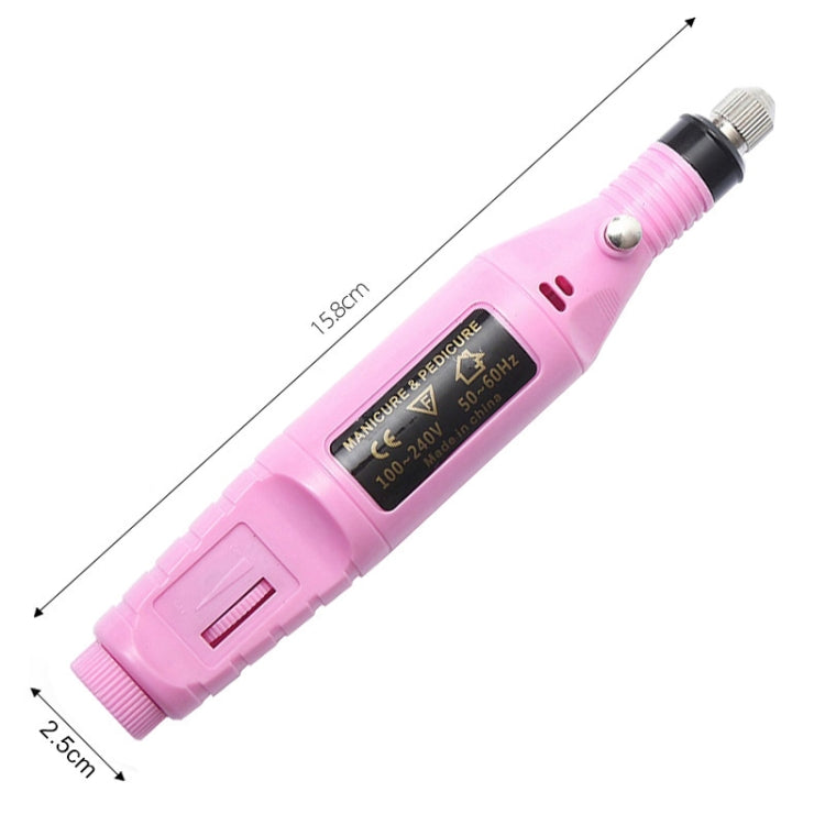1 Set Power Professional Electric Manicure Machine Pen Pedicure Nail File Nail Tools 6 bits Drill Nail Drill Machine, US Plug Rose Red, US Plug Blue, US Plug White, EU Plug White, EU Plug Rose Red, EU Plug Black, EU Plug Green, EU Plug Pink, EU Plug Blue