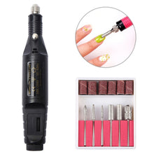 Load image into Gallery viewer, 1 Set Power Professional Electric Manicure Machine Pen Pedicure Nail File Nail Tools 6 bits Drill Nail Drill Machine, US Plug Rose Red, US Plug Blue, US Plug White, EU Plug White, EU Plug Rose Red, EU Plug Black, EU Plug Green, EU Plug Pink, EU Plug Blue