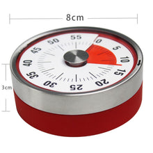 Load image into Gallery viewer, Kitchen Timer Countdown Timer with Magnetic Stainless Steel Timer, 8cm Red, 6cm Black