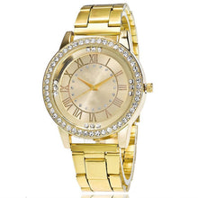 Load image into Gallery viewer, Stainless Steel Wrist Watchs Crystal Quartz Bracelet Watch