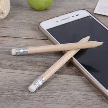 Load image into Gallery viewer, 12 PCS Sharpened Pencil Round Writing Pen Wooden Student Stationery with Eraser, HB