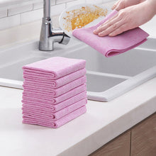 Load image into Gallery viewer, 10 PCS Coconut Shell Rags Household Lint-free Thickening Water-absorbent Non-stick Oil Dishwashing Cleaning Cloth, 30x25cm, 30x30cm