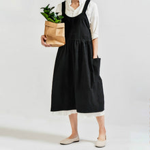 Load image into Gallery viewer, High Waist Cotton Linen Solid Color Apron