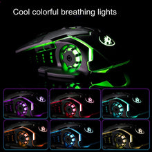 Load image into Gallery viewer, WARWOLF  Q8 Wireless Rechargeable Mouse Glowing Gaming Mouse