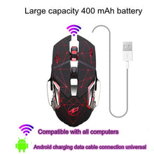 Load image into Gallery viewer, WARWOLF  Q8 Wireless Rechargeable Mouse Glowing Gaming Mouse