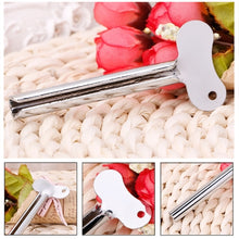 Load image into Gallery viewer, 3 PCS Stainless Steel Squeezing Toothpaste Device Hair Key Squeegee Dyeing Tool Semicircular Metal Squeezer, Hair Key Squeezer