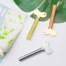 Load image into Gallery viewer, 3 PCS Stainless Steel Squeezing Toothpaste Device Hair Key Squeegee Dyeing Tool Semicircular Metal Squeezer, Hair Key Squeezer