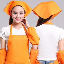Load image into Gallery viewer, Waiter Men and Women Kitchen Work Turban Hat Triangle Scarf Chef Hat, Adjustable