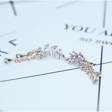 Load image into Gallery viewer, Women Tassel Wing Style Drop Earrings Fashion Cubic Jewelry, Golden color, Silver color