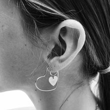 Load image into Gallery viewer, Women Fashion Simple Metal Love Heart Hoop Earrings Set