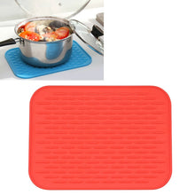Load image into Gallery viewer, Thicken Colorful Silicone Insulation Mat European Anti-burning Pot Pad Table Waterproof  Phone Pad