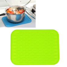 Load image into Gallery viewer, Thicken Colorful Silicone Insulation Mat European Anti-burning Pot Pad Table Waterproof  Phone Pad