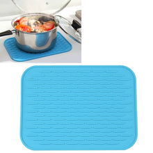 Load image into Gallery viewer, Thicken Colorful Silicone Insulation Mat European Anti-burning Pot Pad Table Waterproof  Phone Pad
