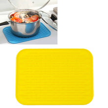 Load image into Gallery viewer, Thicken Colorful Silicone Insulation Mat European Anti-burning Pot Pad Table Waterproof  Phone Pad