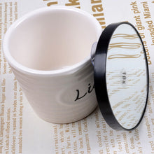 Load image into Gallery viewer, Magnification Small Round Mirror with Suction Cup Makeup Mirror 8.8cm Magnification Makeup Mirror, Black Ten Times, Black Five Times