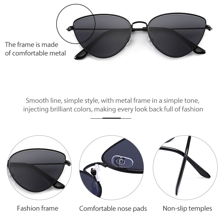 Cat Eye Sunglasses Current Trigonal Light coloured Lens Sunglasses