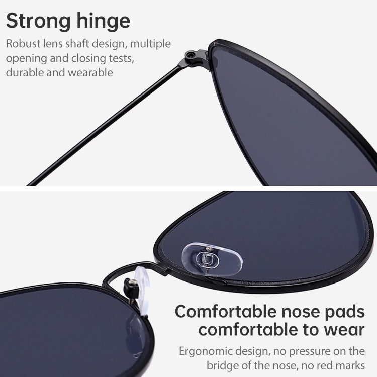 Cat Eye Sunglasses Current Trigonal Light coloured Lens Sunglasses