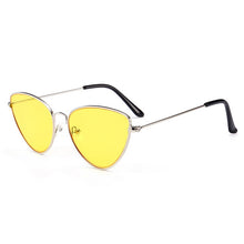 Load image into Gallery viewer, Cat Eye Sunglasses Current Trigonal Light coloured Lens Sunglasses
