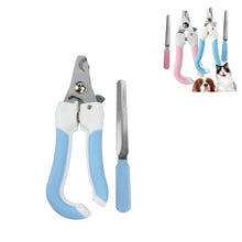 Load image into Gallery viewer, Two-piece Pet Toe Stainless Steel Cat and Dog Nail Clipper Filee, S, L
