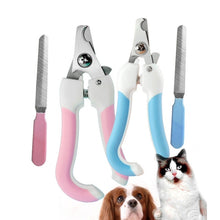 Load image into Gallery viewer, Two-piece Pet Toe Stainless Steel Cat and Dog Nail Clipper Filee, S, L