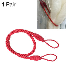 Load image into Gallery viewer, 1 Pair Hand-wound Curtain Straps Curtain Rope Curtain Tassels Straps