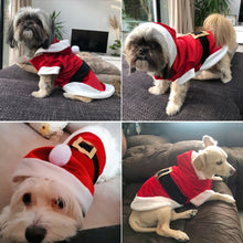 Load image into Gallery viewer, Christmas Dog Clothes for Small Dogs Santa Dog Costume Winter Pet Coats, L, M, S, XS, XXS