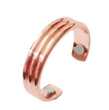 Load image into Gallery viewer, Personality Ring Magnetic Health Ring Creative Jewelry Open Ring, Glossy rose gold, Glossy black, Embossed rose gold