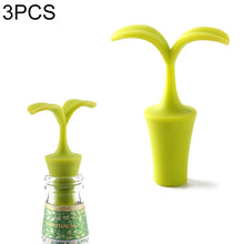 Load image into Gallery viewer, 3 PCS Creative Wine Drink Preservation Stopper Flower Silicone Wine Stopper, 3 PCS Rose Stopper, 3 PCS Red Sun Flower Beer Stopper, 3 PCS Leaf Beer Stopper
