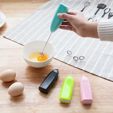 Load image into Gallery viewer, Electric Handheld Home Kitchen Egg Beater Mini Stainless Steel Egg Coffee Milk Tea Blender