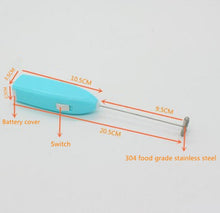 Load image into Gallery viewer, Electric Handheld Home Kitchen Egg Beater Mini Stainless Steel Egg Coffee Milk Tea Blender