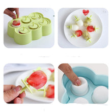 Load image into Gallery viewer, Mini DIY Creative Popsicle Mould Environmentally Friendly Silicone Ice Cube Ice Cream Mould, Rectangular, Triangle