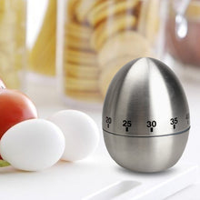 Load image into Gallery viewer, Mechanical Egg Kitchen Cooking Timer Alarm 60 Minutes Stainless Steel  Kitchen Tools, Mechanical Egg Timer