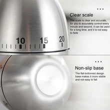 Load image into Gallery viewer, Mechanical Egg Kitchen Cooking Timer Alarm 60 Minutes Stainless Steel  Kitchen Tools, Mechanical Egg Timer