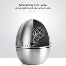 Load image into Gallery viewer, Mechanical Egg Kitchen Cooking Timer Alarm 60 Minutes Stainless Steel  Kitchen Tools, Mechanical Egg Timer
