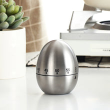 Load image into Gallery viewer, Mechanical Egg Kitchen Cooking Timer Alarm 60 Minutes Stainless Steel  Kitchen Tools, Mechanical Egg Timer