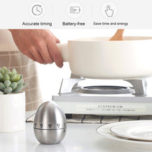 Load image into Gallery viewer, Mechanical Egg Kitchen Cooking Timer Alarm 60 Minutes Stainless Steel  Kitchen Tools, Mechanical Egg Timer