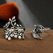 Load image into Gallery viewer, 4 PCS/Set Antique Vintage Bohemia Style Rose Flower Rings for Women