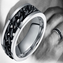 Load image into Gallery viewer, Punk Rock Stainless Steel Rotatable Chain Rings, 6, 7, 8, 9, 10, 11