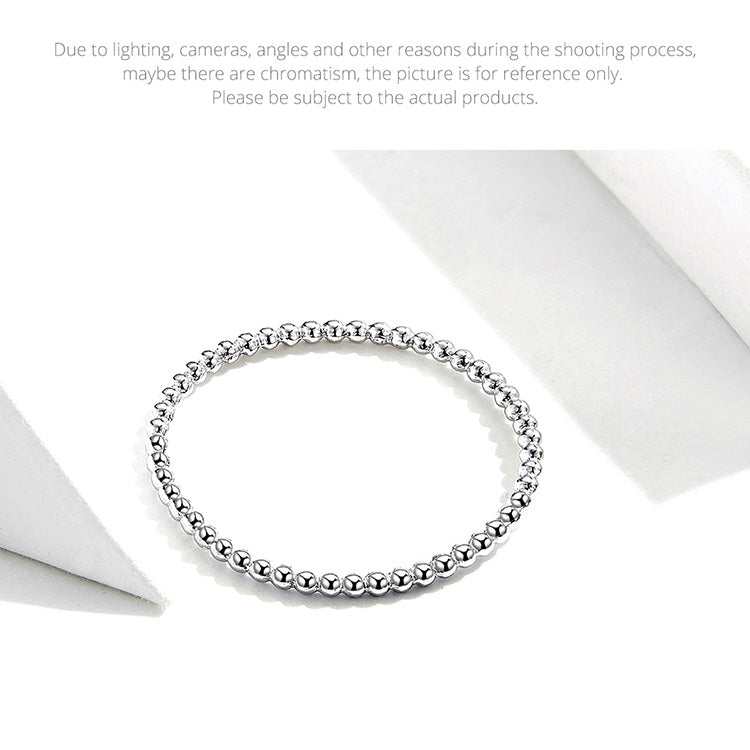 Women Fashion Charms Beads Ring Jewelry, 925 silver