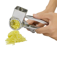 Load image into Gallery viewer, Cheese Grater Rotory Container Stainless Steel Hand-Crank Rotary Shredder, with 3-4 holes, with 7-8 holes, with 9-10 holes, with flakes